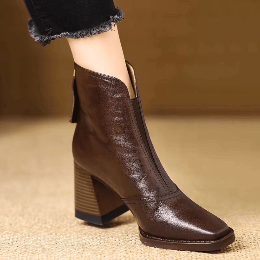 Claudia | Luxus-Stiefeletten mit mittelhohem Absatz